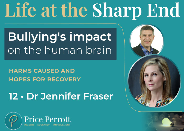 Life at the Sharp End cover image with Dr. Jennifer Fraser. Episode title